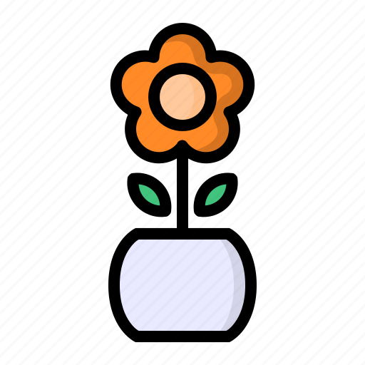 Decoration, flower, nature, plant, pot icon - Download on Iconfinder