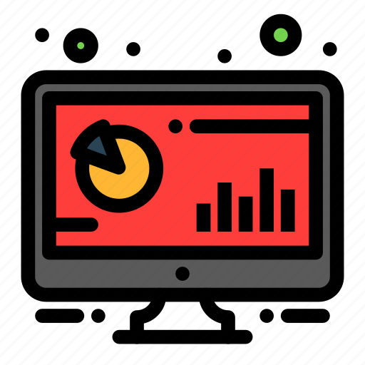 Analytic, bar, computer, monitor, pc icon - Download on Iconfinder