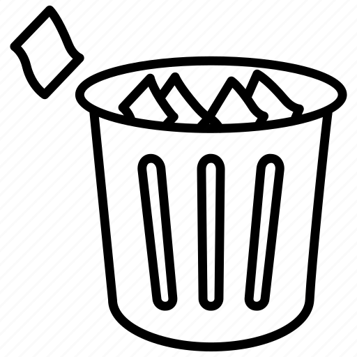 Garbage, trash, basket, waste, recycle, dustbin, junk icon - Download on Iconfinder