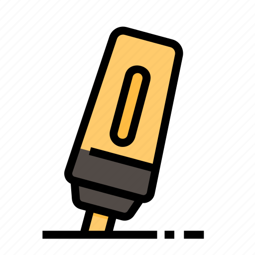 Office, marker, highlighter, underline, stationary icon - Download on Iconfinder