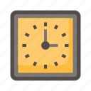 office, wall clock, clock, time, office material