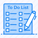 checklist, inventory list, product list, task list, to do list