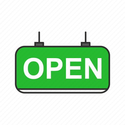 Business, come in, open, shop icon - Download on Iconfinder
