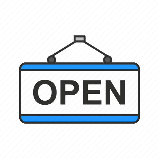 Business, come in, open, shop icon - Download on Iconfinder