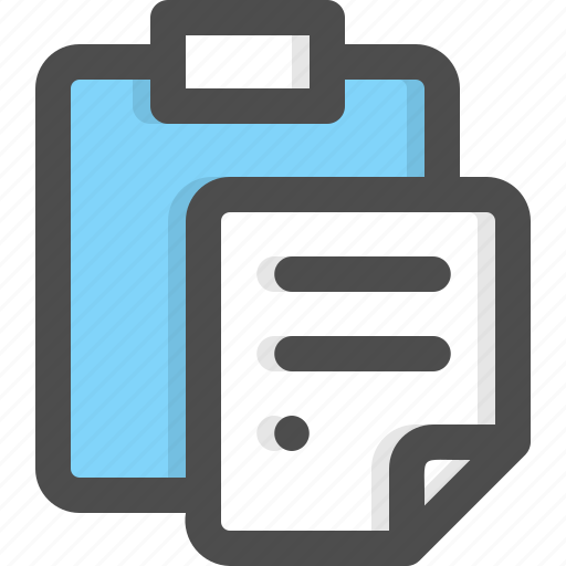 Clipboard, document, files, notes, register, report, stationary icon - Download on Iconfinder