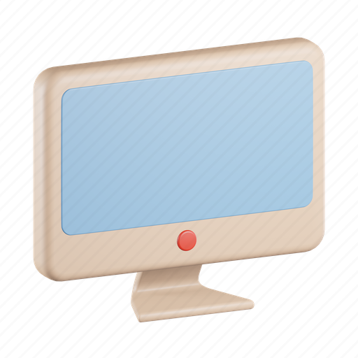 Computer, web, internet, hardware, monitor, screen, device 3D illustration - Download on Iconfinder