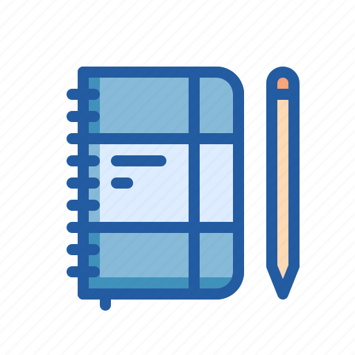 Agenda, notebook, pencil icon - Download on Iconfinder