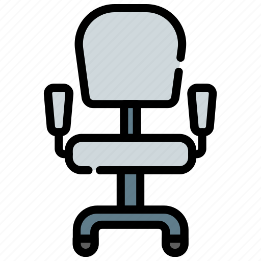Armchair, chair, office, wheels icon - Download on Iconfinder