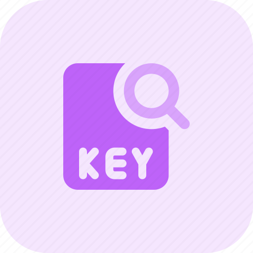 File, key, search, office, files icon - Download on Iconfinder