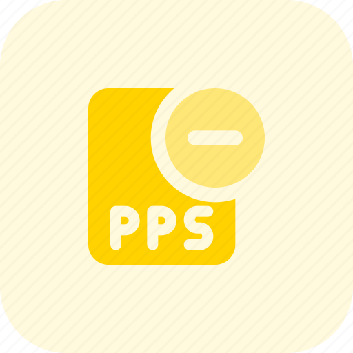 File, pps, minus, office, files icon - Download on Iconfinder
