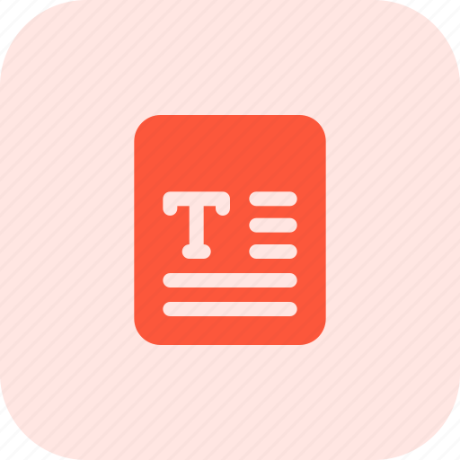 Text, file, office, files icon - Download on Iconfinder