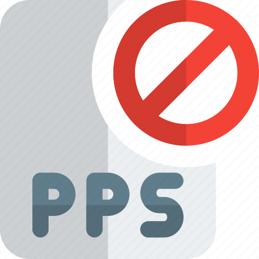 File, pps, banned, office, files icon - Download on Iconfinder