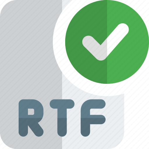 File, rtf, check, office, files icon - Download on Iconfinder