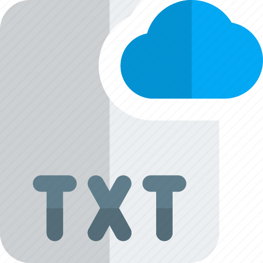 File, txt, cloud, office, files icon - Download on Iconfinder