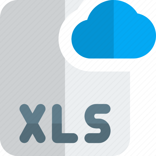 File, xls, cloud, office, files icon - Download on Iconfinder