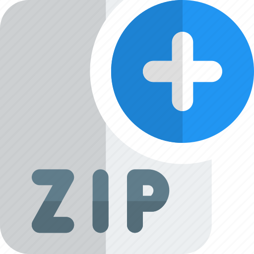 File, zip, plus, office, files icon - Download on Iconfinder