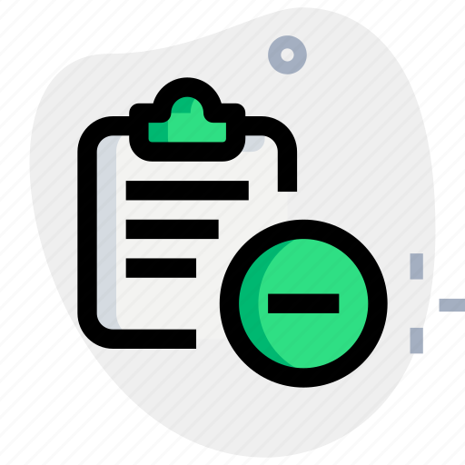 Clipboard, minus, office, files icon - Download on Iconfinder