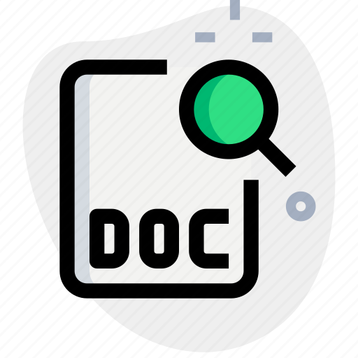 File, doc, search, office, files icon - Download on Iconfinder