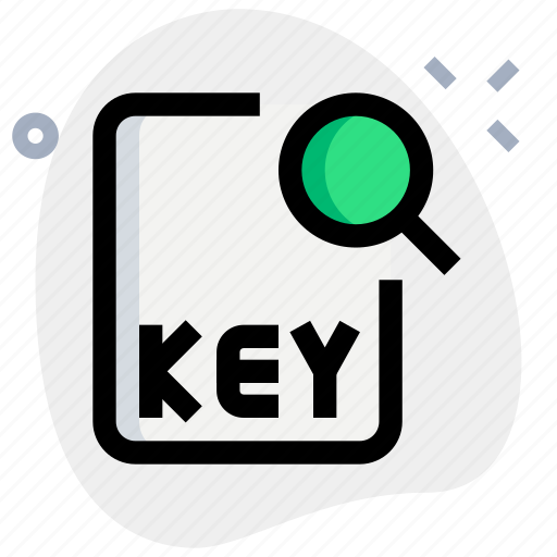 File, key, search, office, files icon - Download on Iconfinder