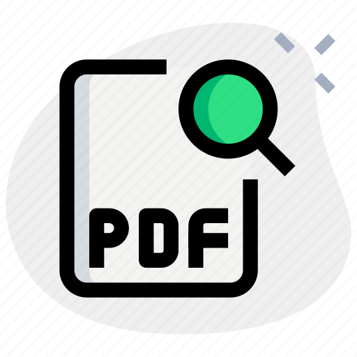 File, pdf, search, office, files icon - Download on Iconfinder