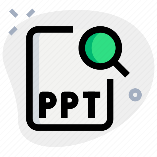 File, ppt, search, office, files icon - Download on Iconfinder