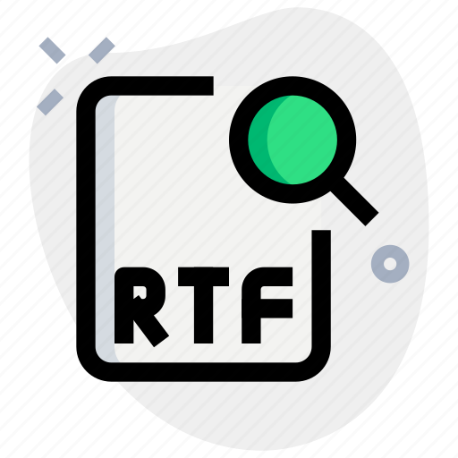 File, rtf, search, office, files icon - Download on Iconfinder