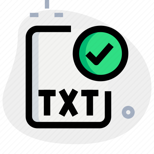 File, txt, check, office, files icon - Download on Iconfinder