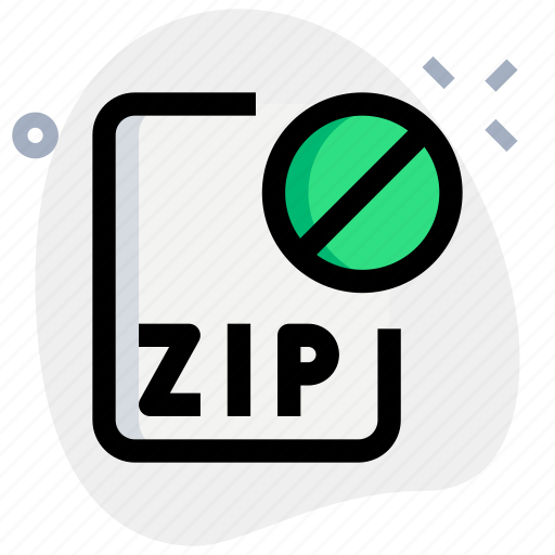 File, zip, banned, office, files icon - Download on Iconfinder