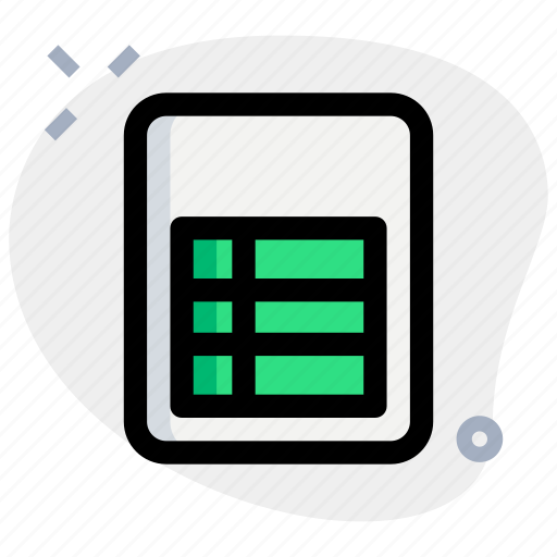 Table, file, office, files icon - Download on Iconfinder