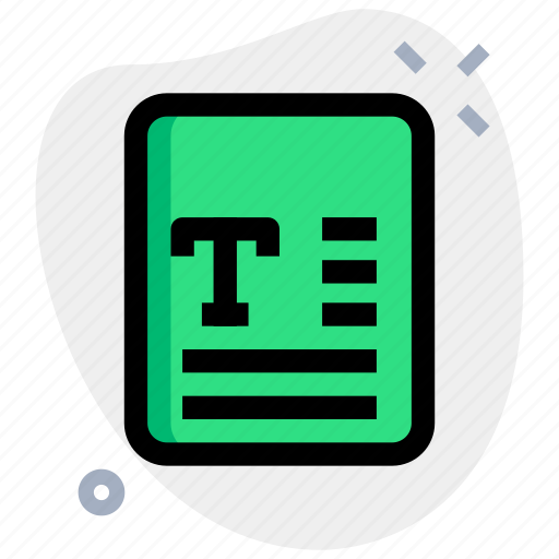 Text, file, office, files icon - Download on Iconfinder