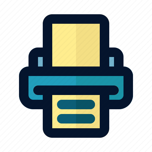 Printer, paper, page, text, document icon - Download on Iconfinder