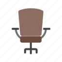 chair, furniture, leather, manager, office, revolving, seat