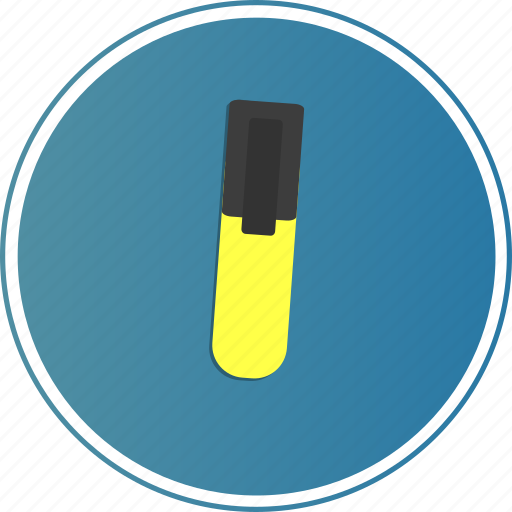 Marker, yellow, document, file, read icon - Download on Iconfinder