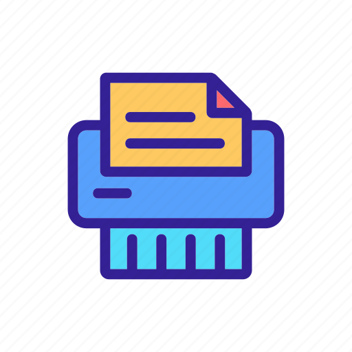 Contour, document, office, paper icon - Download on Iconfinder
