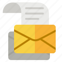 document, email, envelope, letter