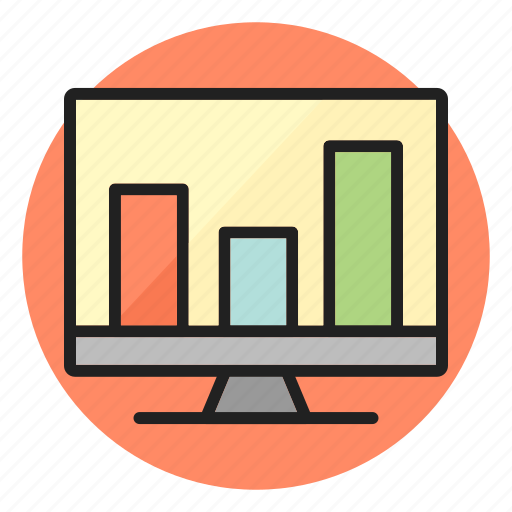 Analytics, screen, graph, statistics icon - Download on Iconfinder