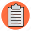 clipboard, report, checklist, document 