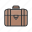 baggage, briefcase, luggage, office, suitcase 