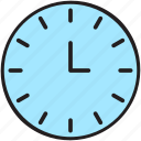 office, cut, office clock, time, office time, right time, office material, office tools