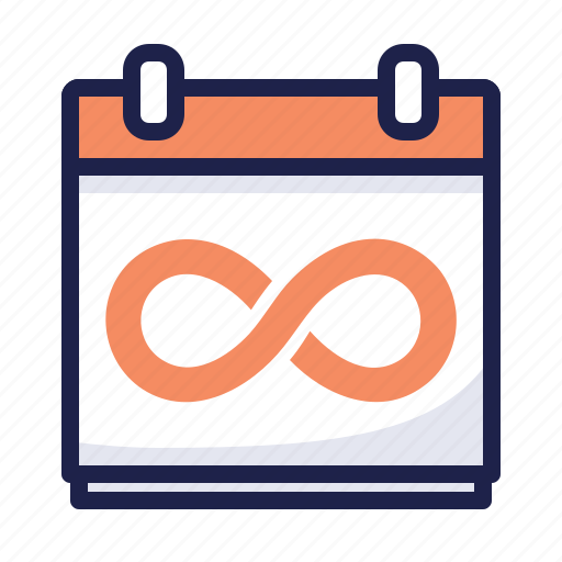 Calendar, date, time off, unlimited, vacation icon - Download on Iconfinder