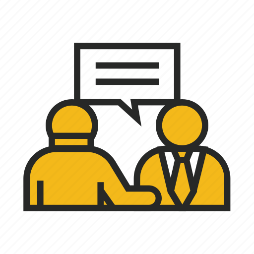 Employee, interview, job, meeting, people, person icon - Download on Iconfinder