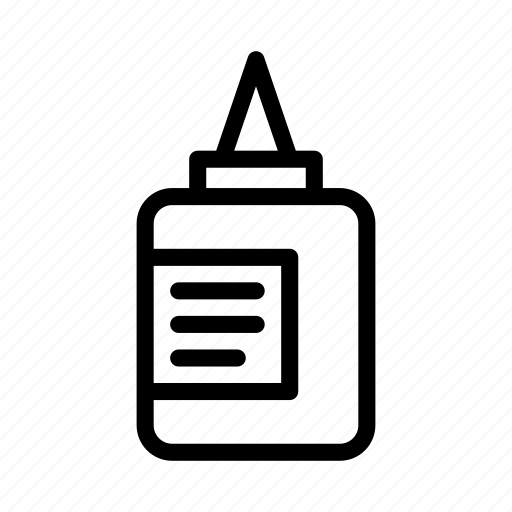 Bottle, glue, office, paste, stationary icon - Download on Iconfinder