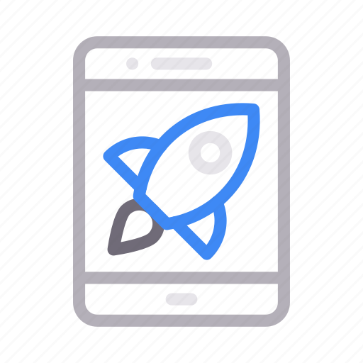 Boost, mobile, phone, rocket, startup icon - Download on Iconfinder