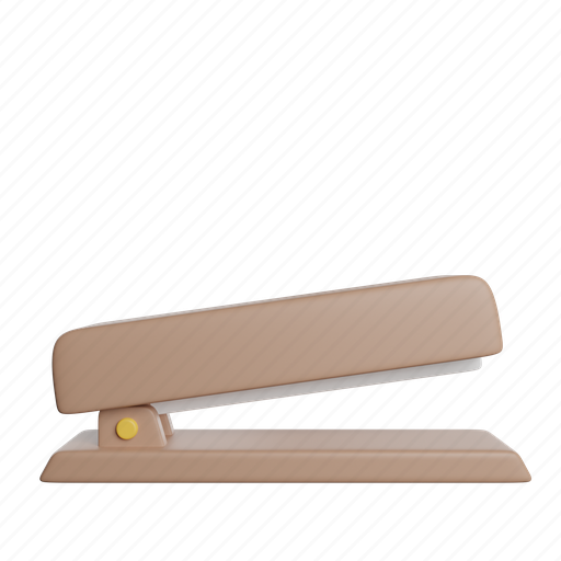 Stapler, front, tool, staple, stationery, clip 3D illustration - Download on Iconfinder