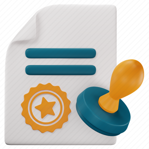 Stamp, document, authority, approved, workplace, label, office icon - Download on Iconfinder