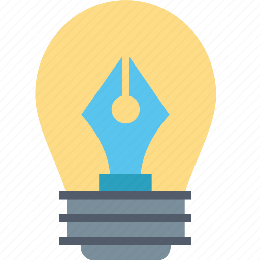 Creative, bulb, creativity, idea, imagination, innovation, pen icon - Download on Iconfinder