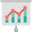 presentation, analytics, chart, graph, increase, screen, statistics 