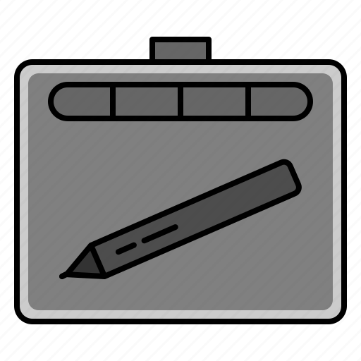 Tablet, pen, drawing, office, supplies icon - Download on Iconfinder