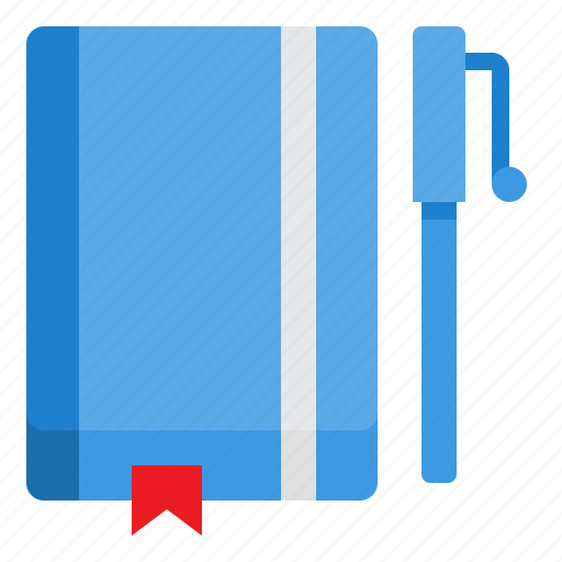 Book, writing, education, office, tool, pen icon - Download on Iconfinder