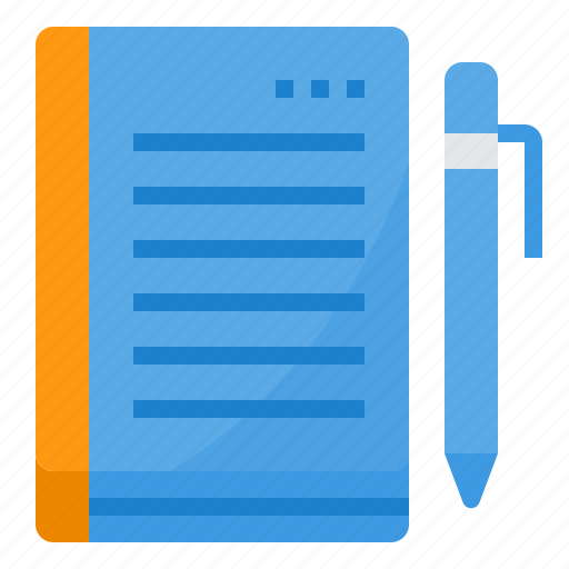 Book, writing, education, pen, office, tool icon - Download on Iconfinder